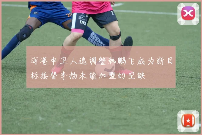 海港中卫人选调整韩鹏飞成为新目标接替李扬未能加盟的空缺
